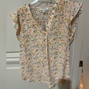 Worn once! CHAUS Floral Print Women's Top - medium